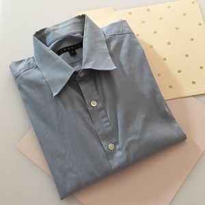 {Theory}  Blue and White Dress Shirt 👔